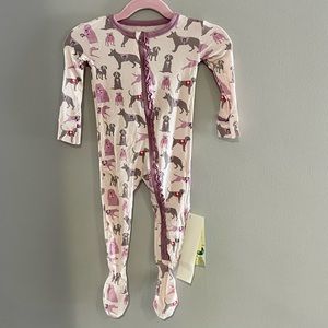 NWT Kickee Pants footed Romper